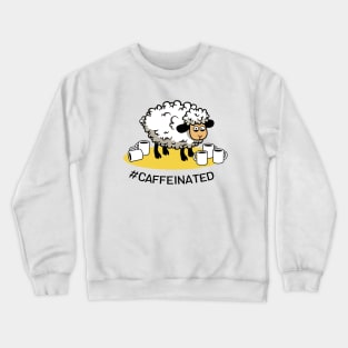 Heavily Caffeinated Sheep Crewneck Sweatshirt